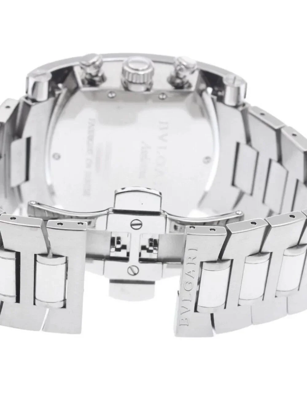 BVLGARI Assioma AA44SCH Chronograph Date Navy Dial Automatic Men's Watch_952134